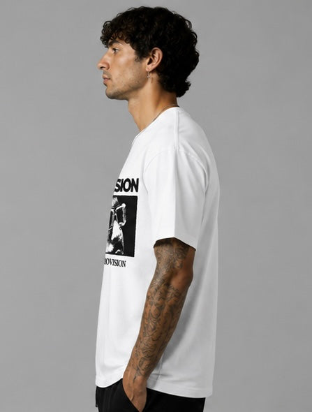 Clear Vision Graphic Oversized T-Shirt for Men