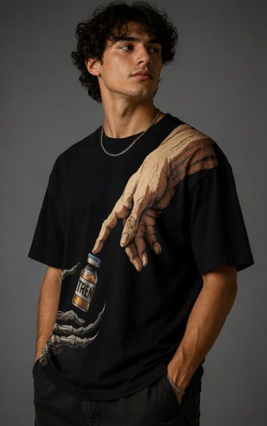 Surreal Injection Graphic T-Shirt – Premium Artistic Streetwear Tee