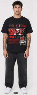 Men's Oversized Pablo Escobar Graphic T-Shirt | Vintage Black Streetwear Cotton Printed Tee | Relaxed Fit