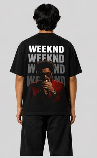 The Weeknd Oversized Back Print T-Shirt for Men
